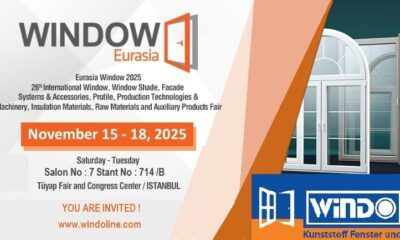 WİNDOLINE, NOW IN ITS 23RD YEAR ,WE WILL BE HONORED TO SEE YOU AT OUR STAND AT EURASIA WINDOW EXHIBITION.
