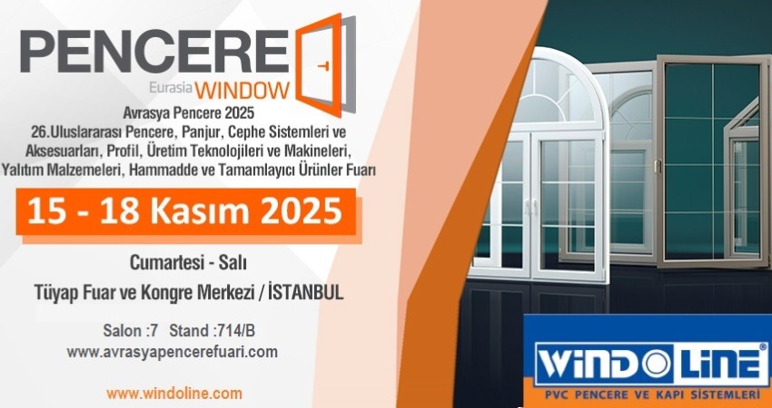 Windoline 23.Yilinda Eurasia Window 2025 Fuarinda